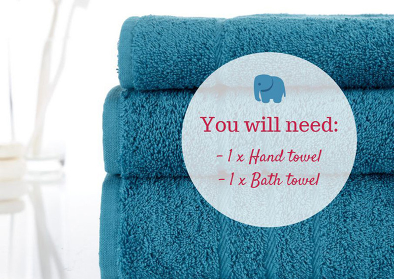 Towel Art Tuesday: How to make a towel elephant | Out of Eden